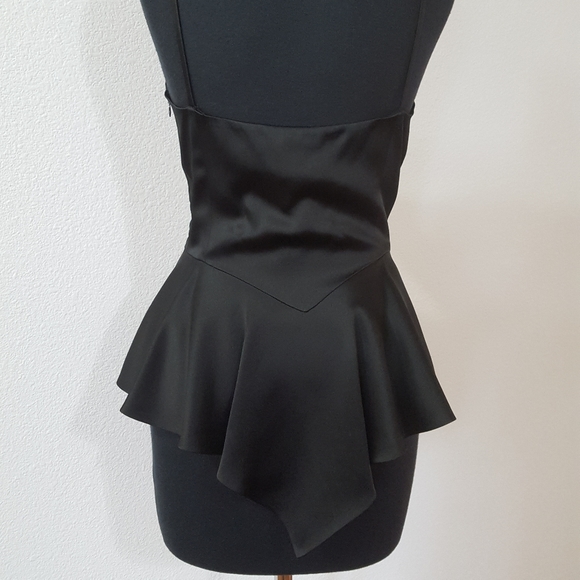 Sexy Satin~Italian Designer Moschino Satin Peplum Cami Top - Picture 5 of 16